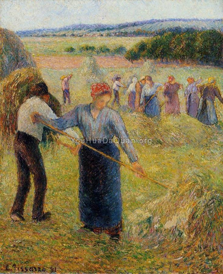 Haymaking at Eragny - 卡米耶·毕沙罗